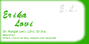 erika lovi business card